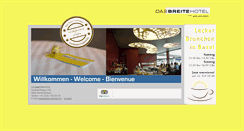 Desktop Screenshot of dasbreitehotel.ch